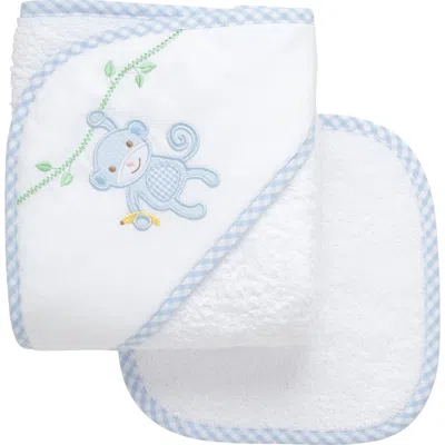 3 Marthas Playful Pals Hooded Towel & Washcloth Set