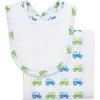 3 Marthas Babies'  Print Drooler Bib & Burp Set