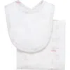 3 Marthas Babies'  Print Drooler Bib & Burp Set