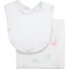 3 Marthas Kids'  Print Drooler Bib & Burp Set