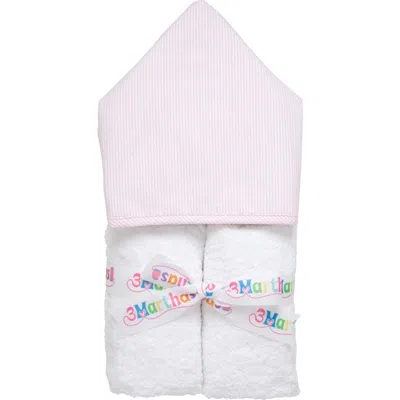 3 Marthas Seersucker Stripe Everykid Towel In Pink