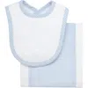 3 Marthas Kids'  Small Check Drooler Bib & Burp Set