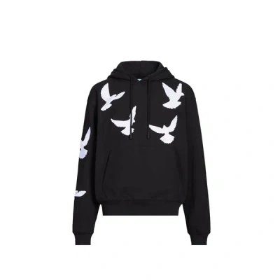 3 Paradis Hoodie En Coton In Black