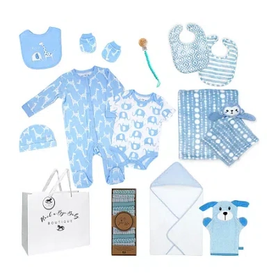 3 Stories Trading Company 0-3 Month Baby Boys 28-pc. Baby Gift Set In Blue