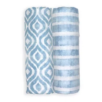 3 Stories Trading Company Babies' 2-pc. Swaddle Blanket In Blue