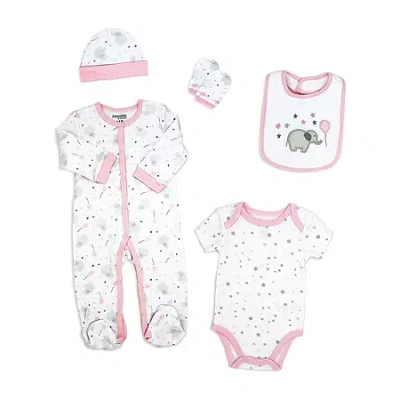 3 Stories Trading Company Baby 5-pc.layette Set In Multi