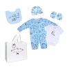 3 Stories Trading Company Baby Boys 5-pc. Baby Clothing Set In Blue