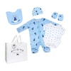 3 Stories Trading Company Baby Boys 5-pc. Baby Clothing Set In Blue