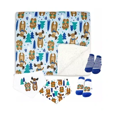3 Stories Trading Company Baby Boys And Girls 5 Piece Blanket Set In Multi