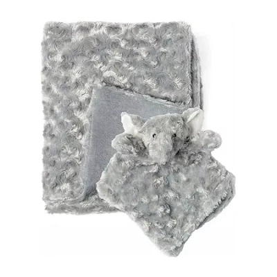 3 Stories Trading Company Baby Boys And Girls Plush Blanket With Nunu In Gray