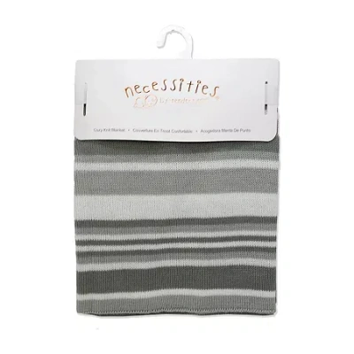 3 Stories Trading Company Baby Boys And Girls Striped Knit Blanket In Multi
