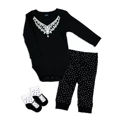 3 Stories Trading Company Baby Girls 3-pc. Pant Set In Black