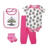 3 Stories Trading Company Baby Girls 4-pc. Pant Set In Pink