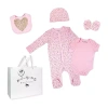 3 Stories Trading Company Baby Girls 5-pc.layette Set In Pink