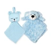 3 Stories Trading Company Baby Muslin Pacifier Keeper With Plush Nunu 2-pc. In Blue