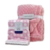 3 Stories Trading Company Baby Plush Blanket And Flannel Blankets In Pink