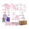 3 Stories Trading Company Baby Shower Gift Set Wardrobe Crate Girls 43-pc. In Pink