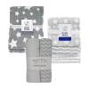 3 Stories Trading Company Baby Stars 7 Piece Blanket Gift Set In Gray