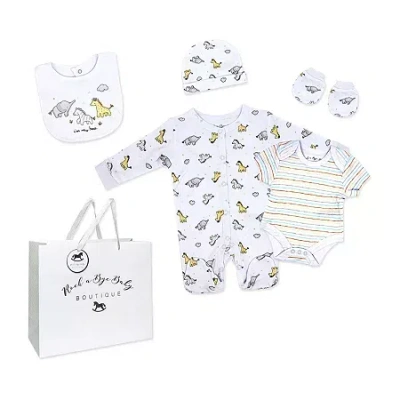 3 Stories Trading Company Baby Unisex 5-pc. Baby Clothing Set In White
