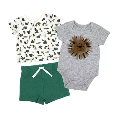 3 Stories Trading Company Babies' Boys 3-pc. Short Set In Green