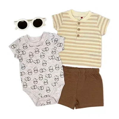 3 Stories Trading Company Boys 4-pc. Baby Clothing Set In Sand
