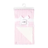 3 Stories Trading Company Cable Knit Sherpa Baby Blanket In Pink