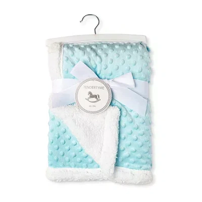 3 Stories Trading Company Popcorn Mink Baby Blanket In Blue
