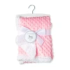 3 Stories Trading Company Popcorn Mink Baby Blanket In Pink