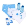 3 Stories Trading Company Unisex 5-pc.bib And Socks Set In Blue