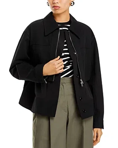 3.1 Phillip Lim / フィリップ リム Double Layered Utility Jacket In Black