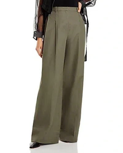 3.1 Phillip Lim / フィリップ リム Double Pleated Wide Leg Trousers In Army