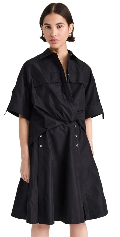 3.1 Phillip Lim / フィリップ リム Draped Shirt Dress Black