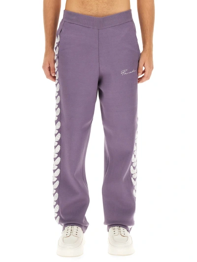 3paradis Jogging Trousers With Logo In Purple