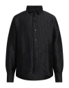 3paradis 3.paradis Man Shirt Black Size S Cotton, Polyamide In Black