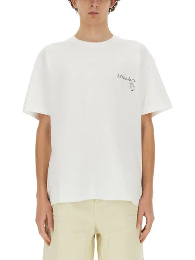 3.paradis X Edgar Plans T-shirt In White