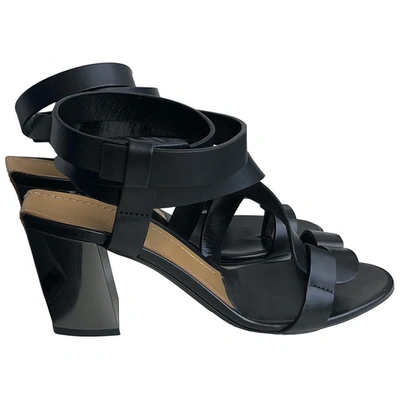 Pre-owned Tom Ford Black Leather Sandals