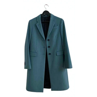 Pre-owned Paul Smith Blue Wool Coat