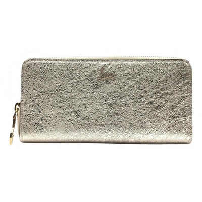 Pre-owned Christian Louboutin Gold Leather Wallet