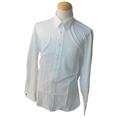 Pre-owned Burberry White Cotton Shirts