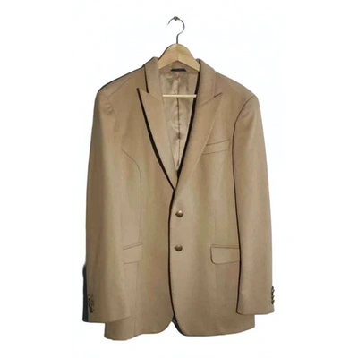 Pre-owned Mugler Camel Wool Jacket