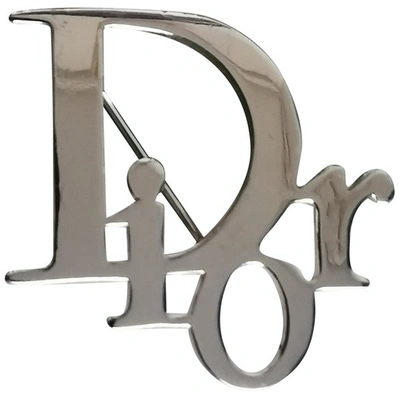 Pre-owned Dior Oblique Silver Metal Pins & Brooches