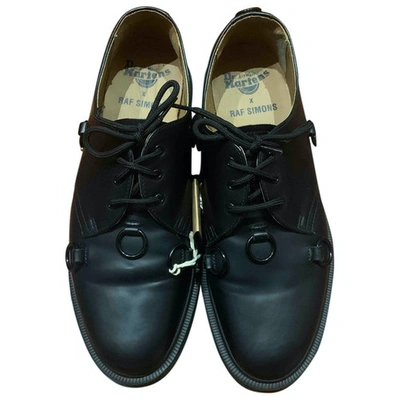 Pre-owned Raf Simons Black Leather Lace Ups
