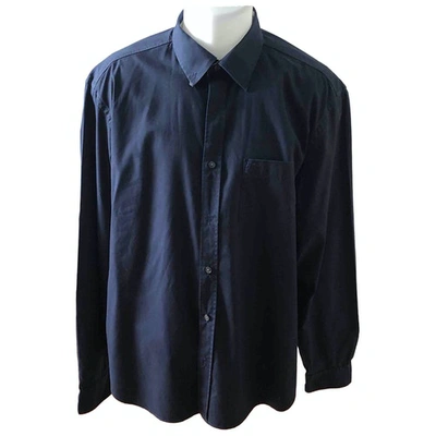 Pre-owned Burberry Navy Cotton Shirts