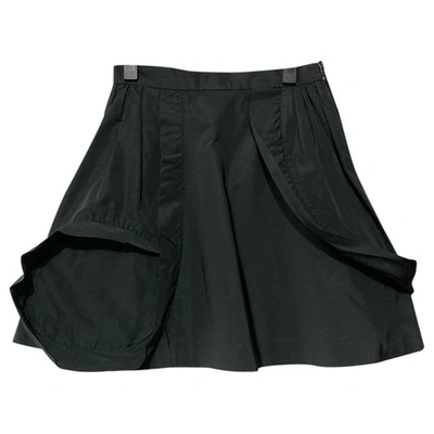 Pre-owned Miu Miu Mini Skirt In Grey