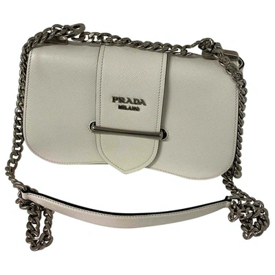 Pre-owned Prada Sidonie White Leather Handbag