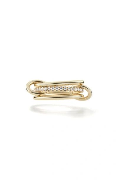 Spinelli Kilcollin Sonny Linked Diamond Rings In D0.50 18kyg