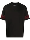 VISION OF SUPER EMBROIDERED FLAME T-SHIRT