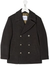 DONDUP WIDE-COLLAR DOUBLE-BREASTED PEACOAT