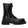 VETEMENTS VETEMENTS BLACK ZIP-UP ANKLE BOOTS