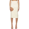 OFF-WHITE OFF-WHITE OFF-WHITE WOOL OPEN CIRCLE SKIRT